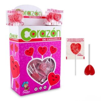 Sucettes Cœur Cerise