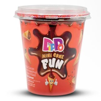 DiPPo Mini Cône Fun Cup - Milk Cocoa et Hazlnut