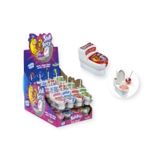 Sucettes Toilette + Poudre ( fraise, cola, framboise, pomme )